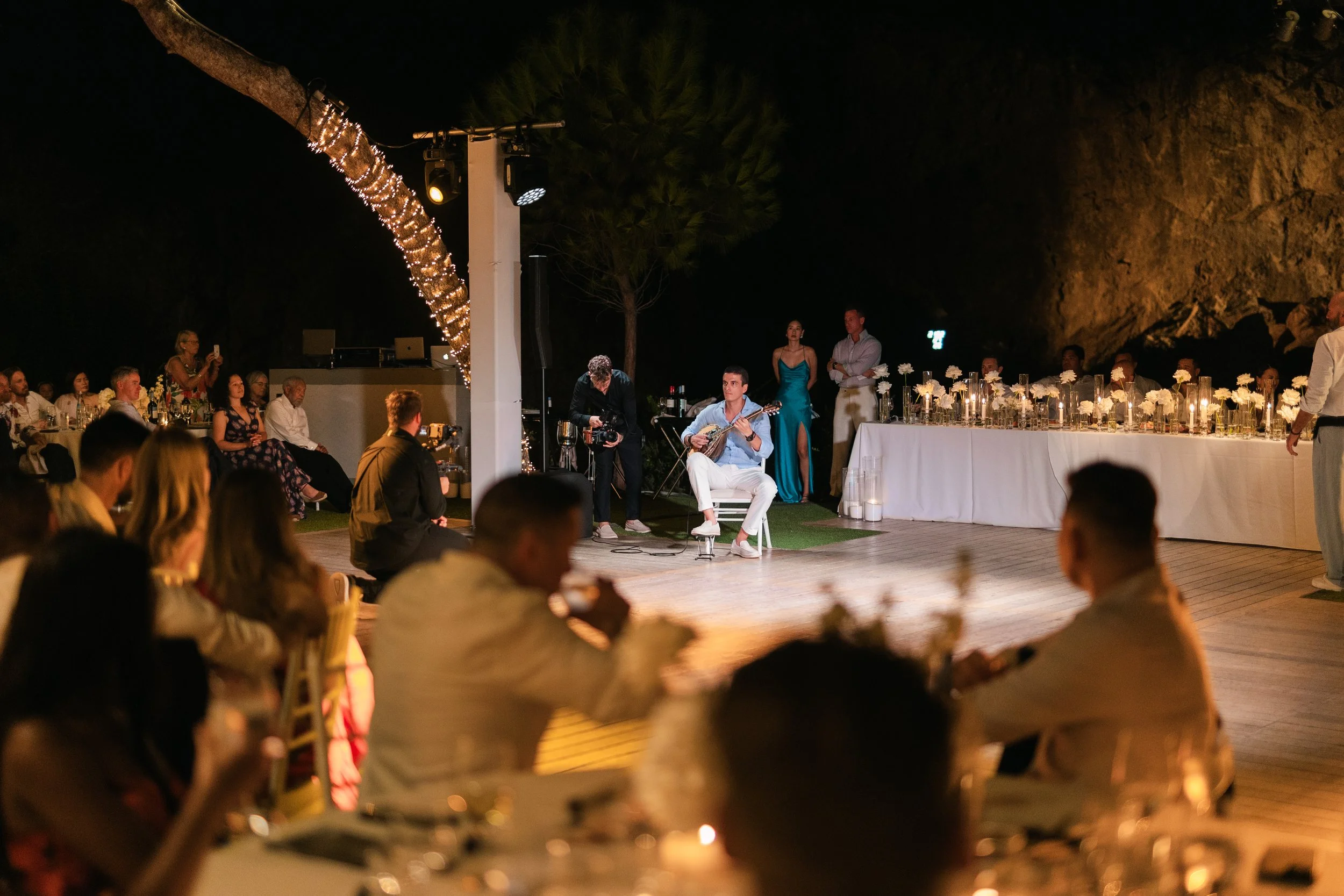 Wedding vows Lake Vouliagmeni waterfront ceremony Athens Greece