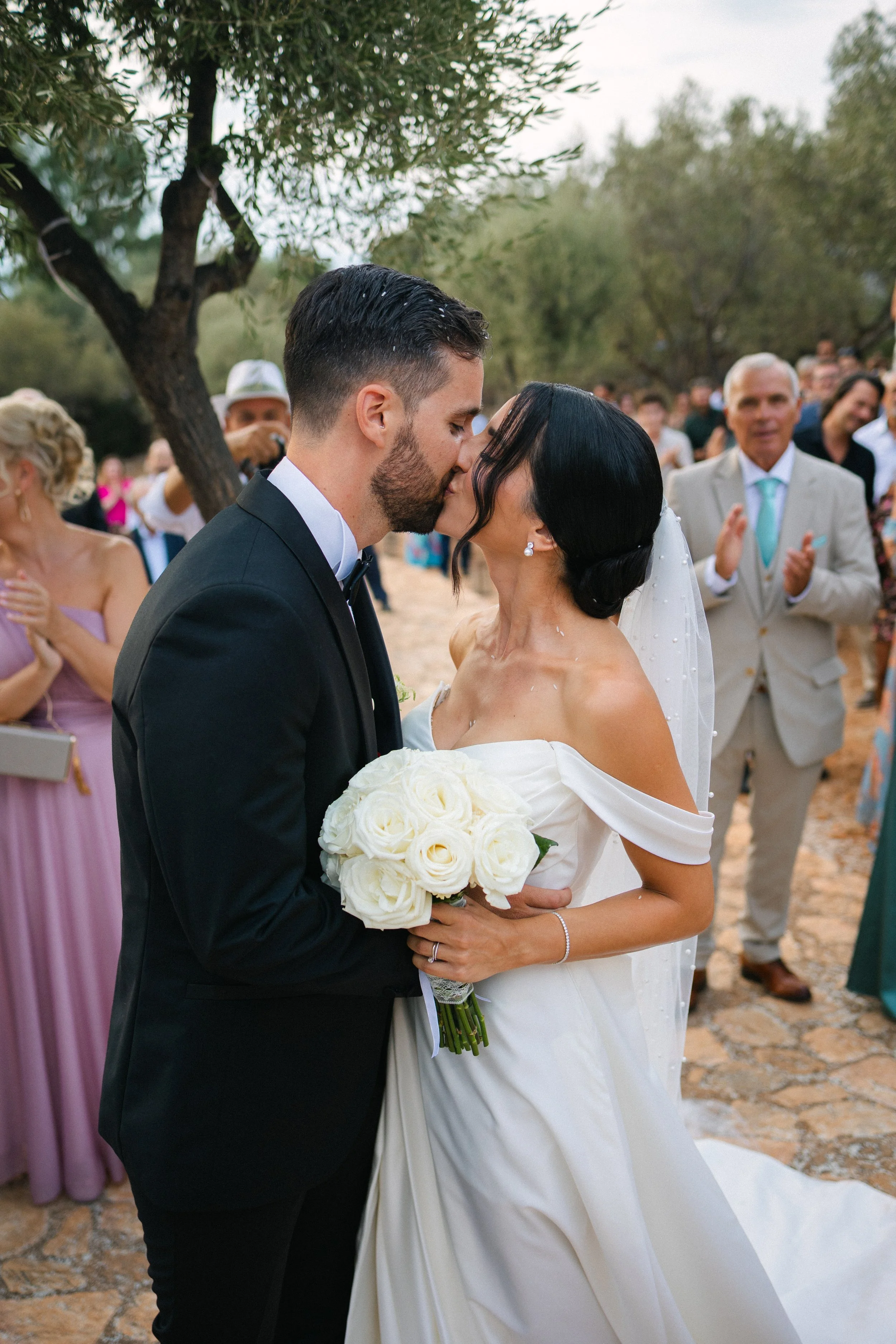 Emotional ceremony moment Iliou Petra estate Athens