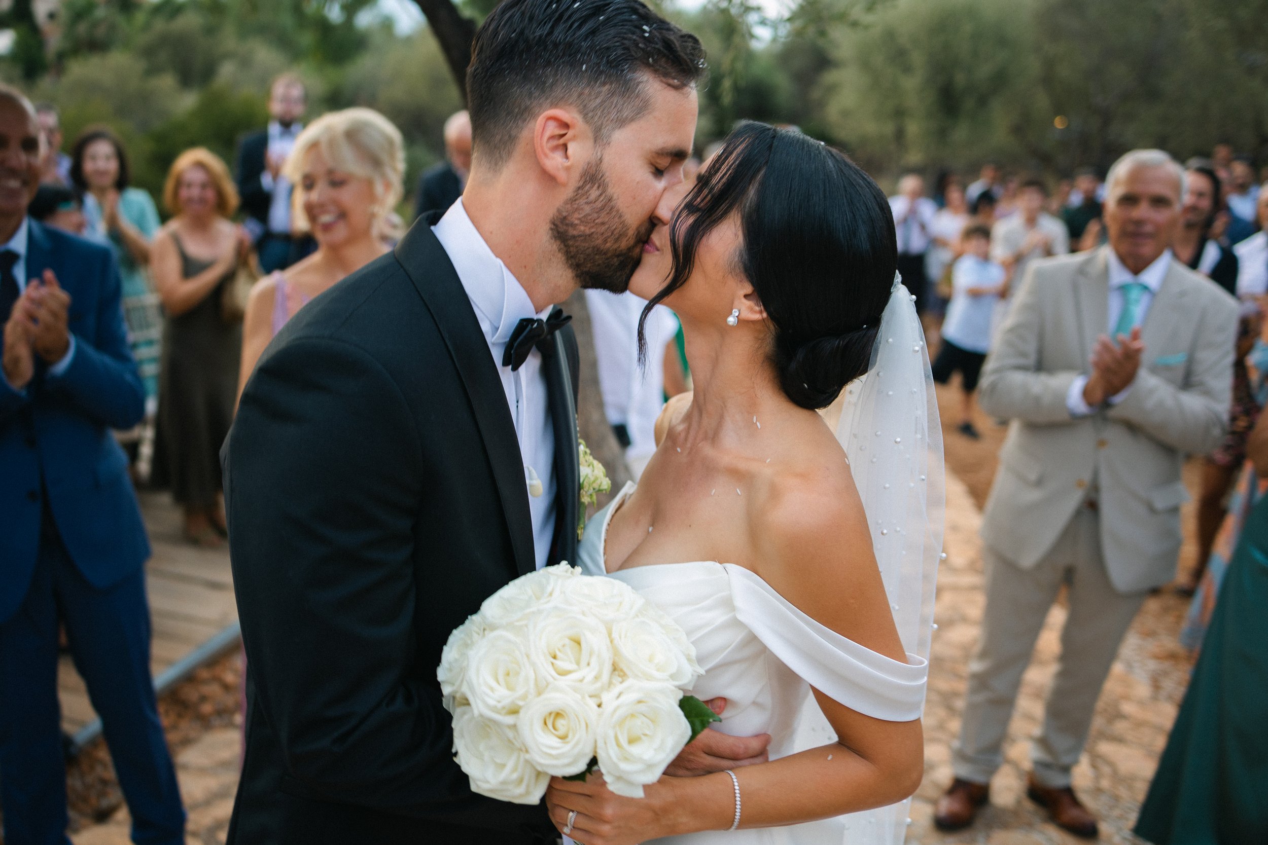 Emotional ceremony moment Iliou Petra estate Athens