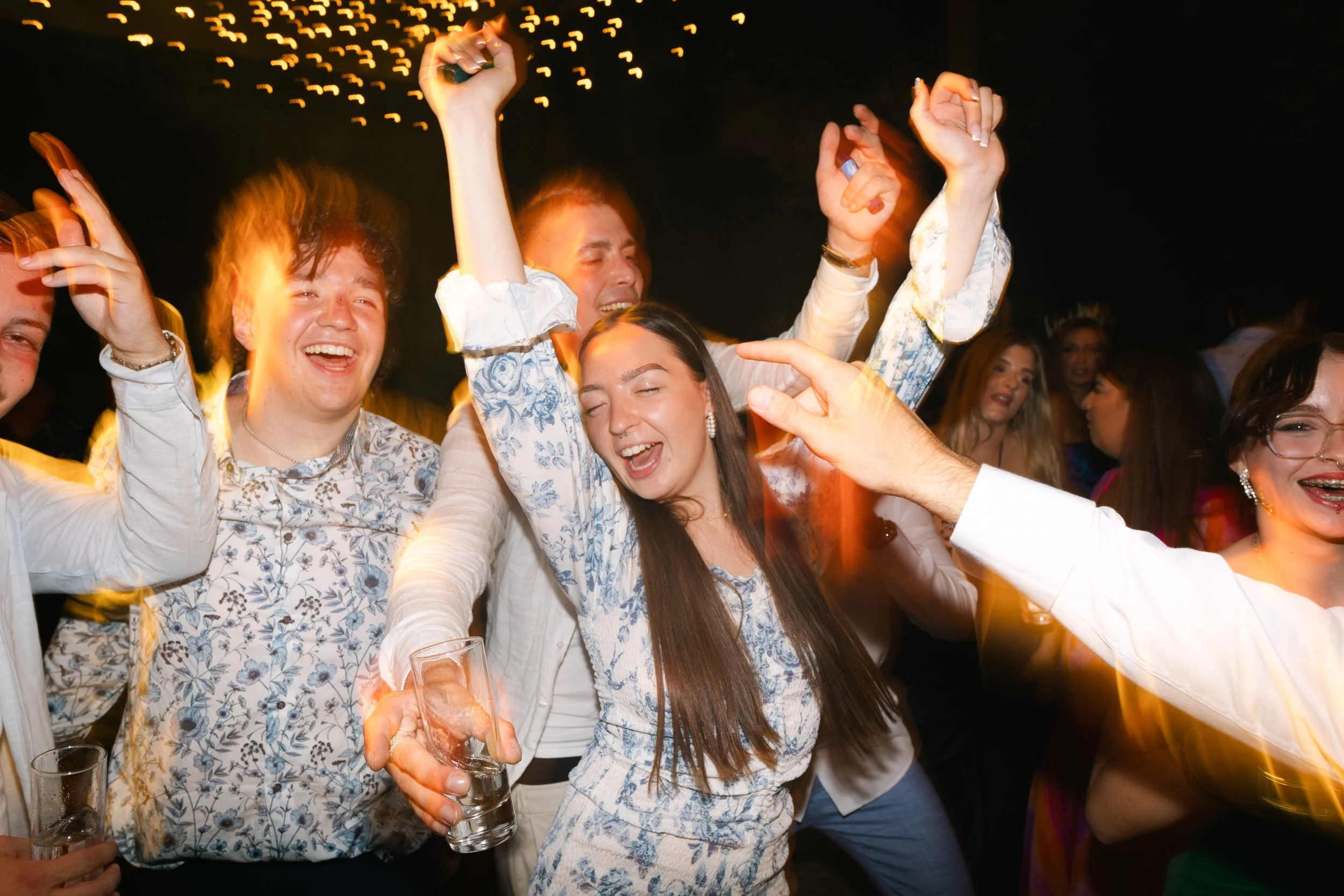 Late night wedding party Iliou Petra estate Athens Greece