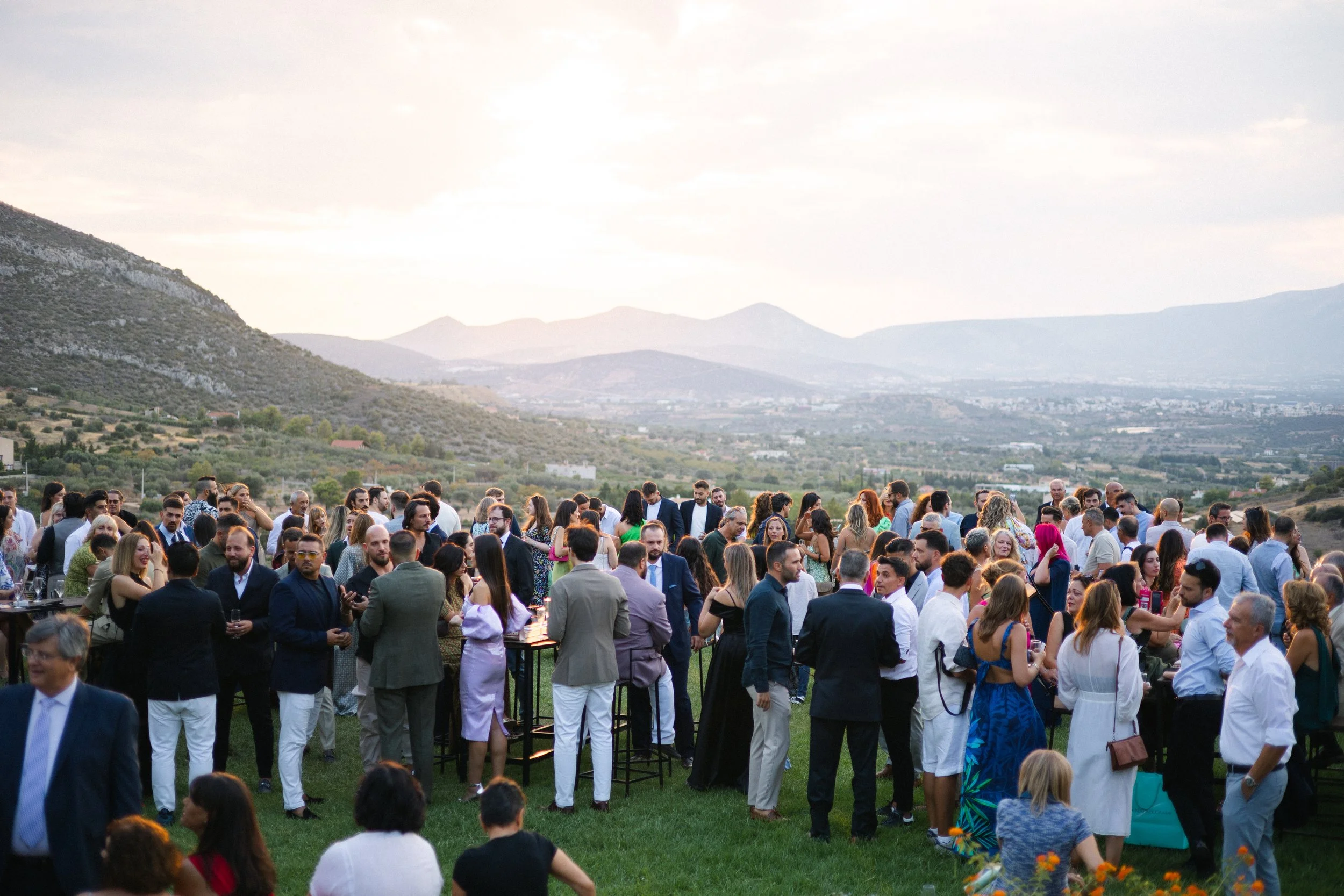 Elegant estate venue Iliou Petra Athens Greece wedding