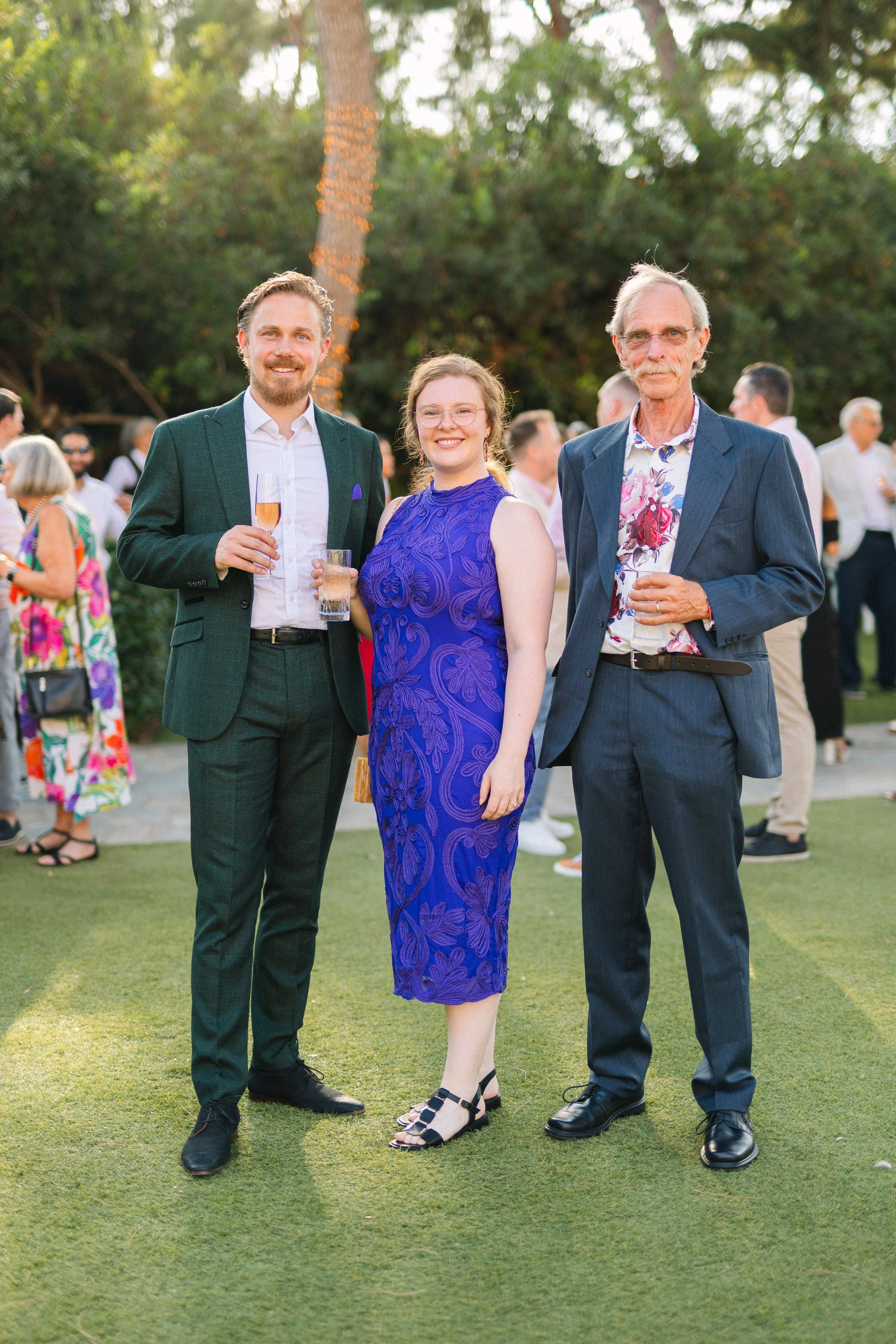 Guest laughing Lake Vouliagmeni Athens Greece wedding