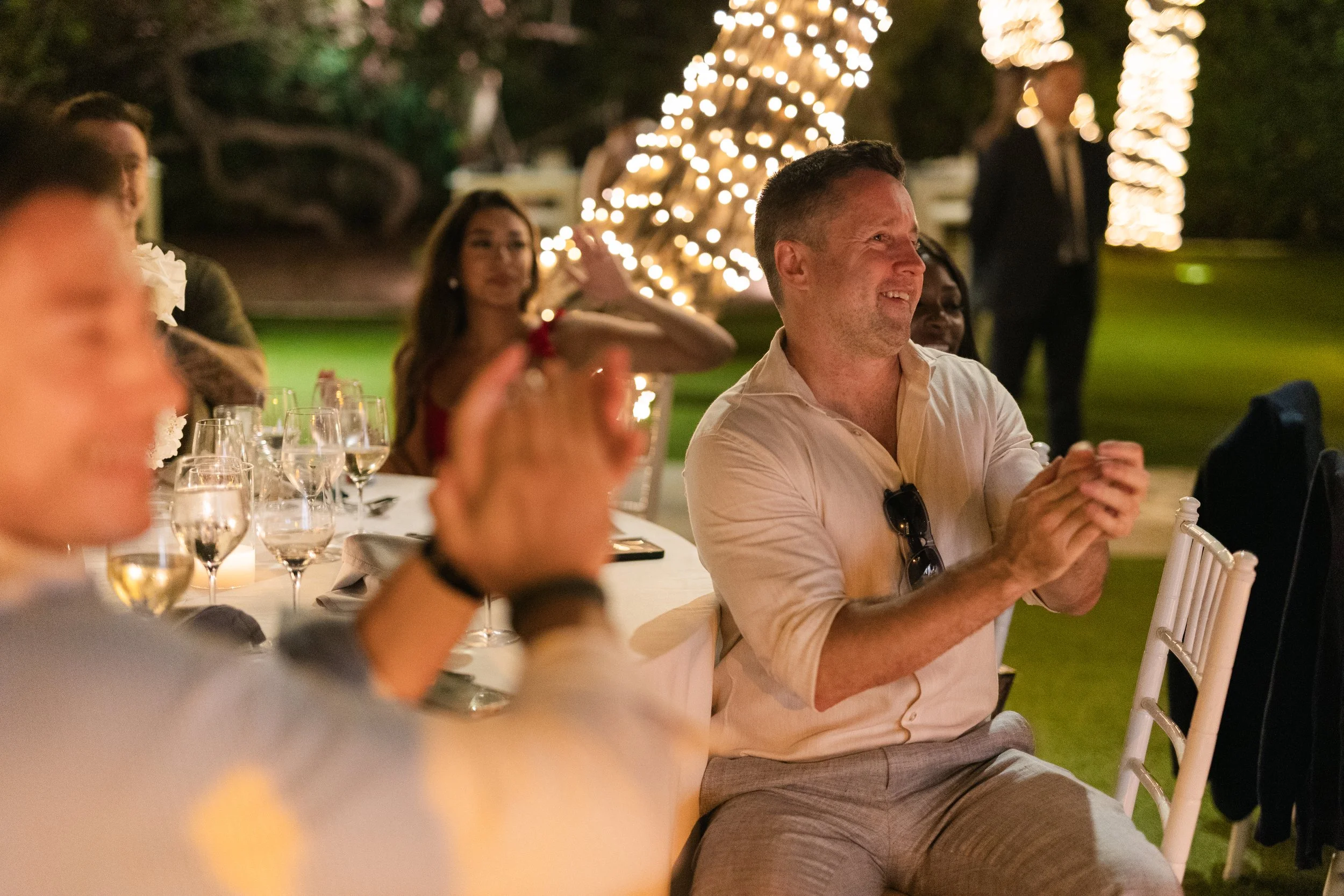 Emotional vows moment Lake Vouliagmeni Athens Greece wedding