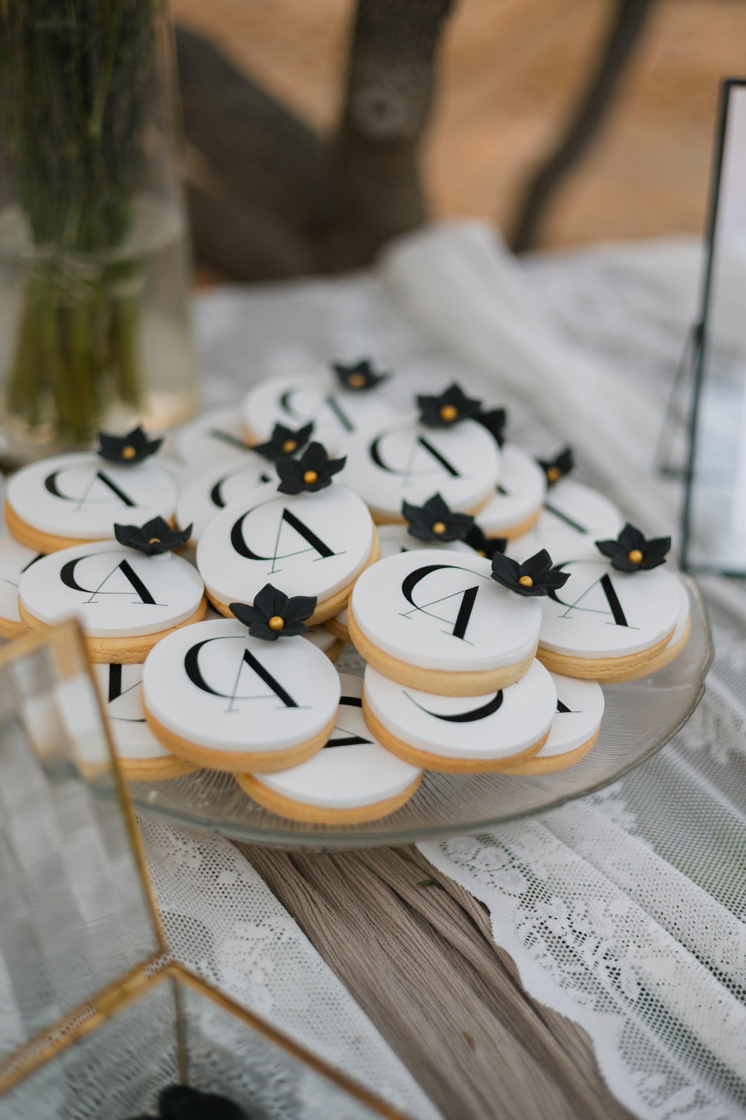 Wedding table details Iliou Petra estate Athens Greece