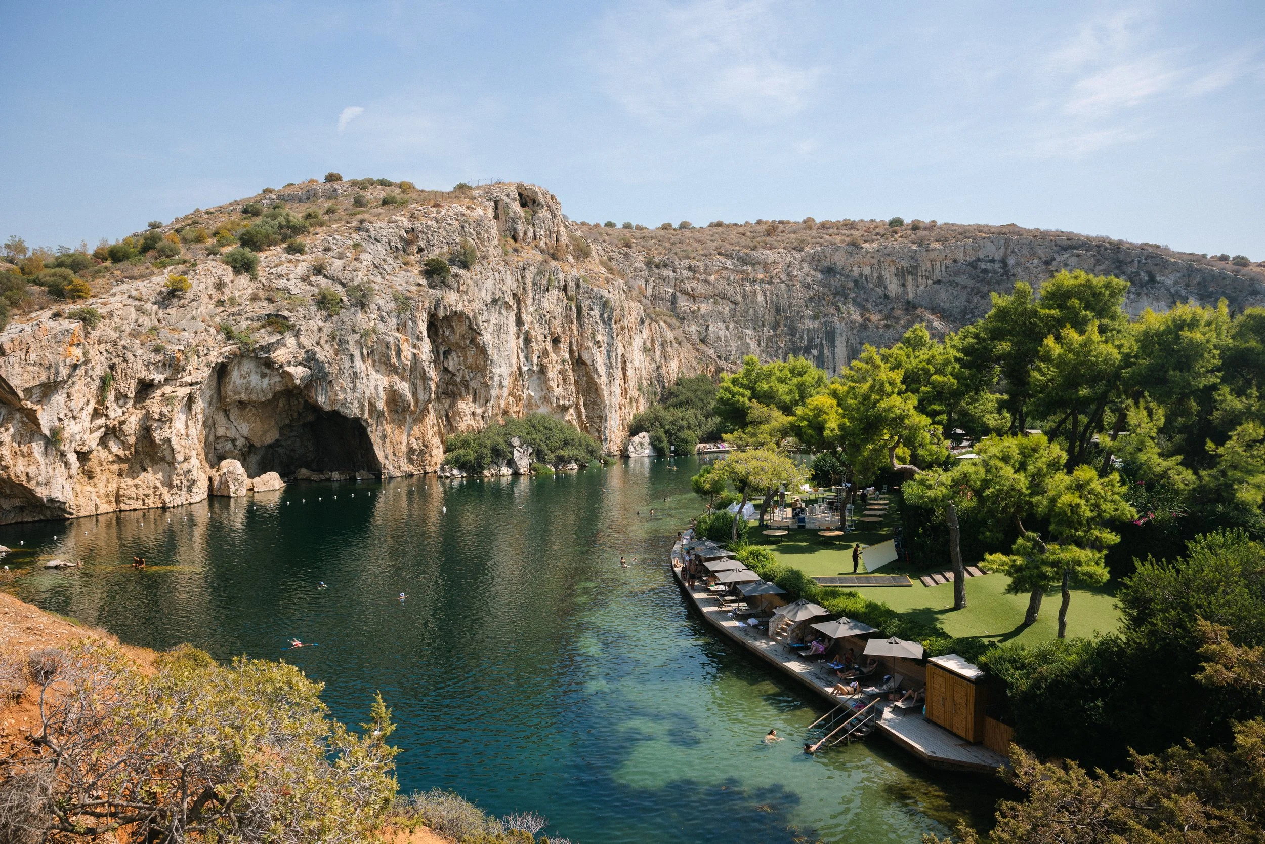 Lake Vouliagmeni Athens Greece Wedding