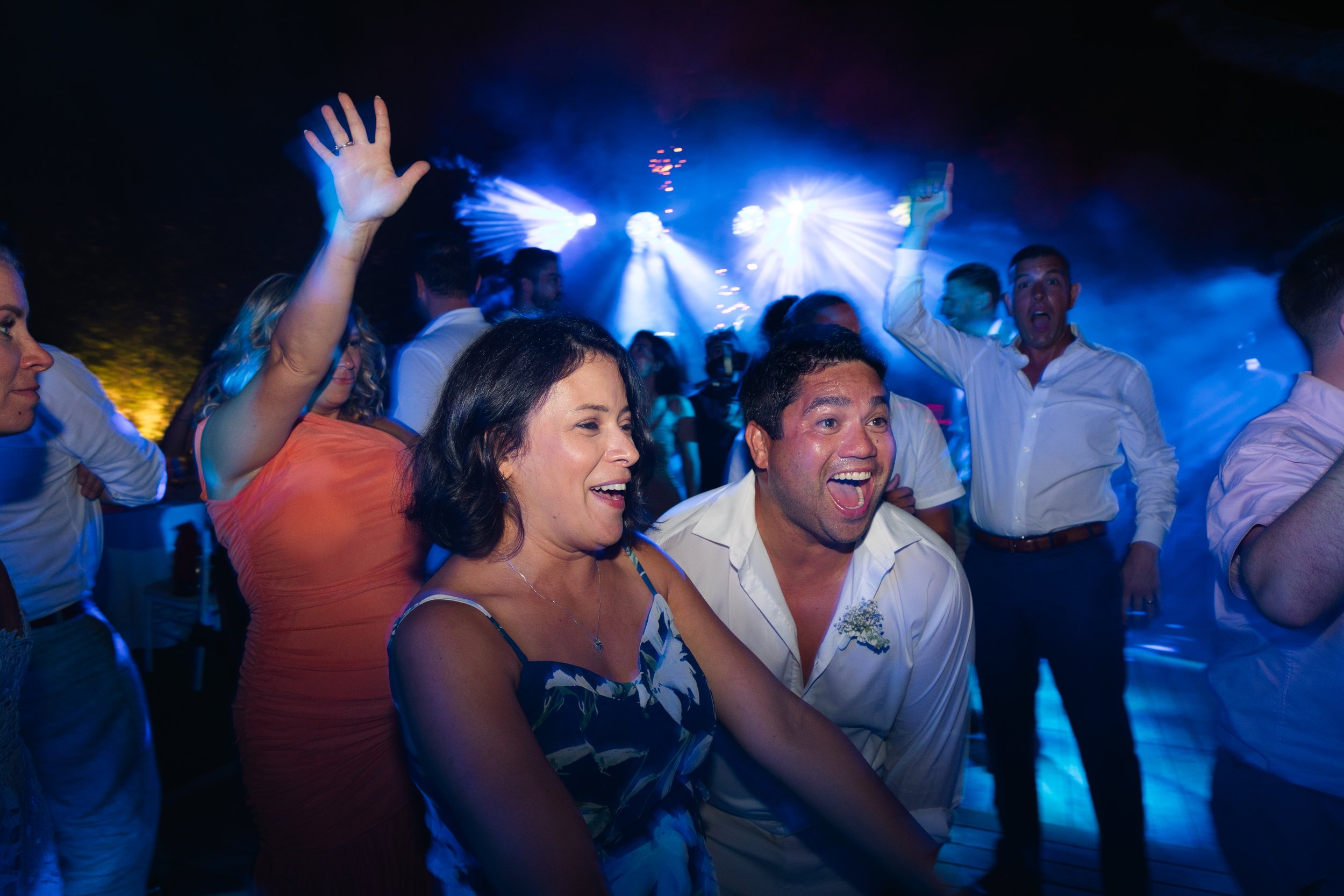 Wedding party Lake Vouliagmeni Athens Greece celebration