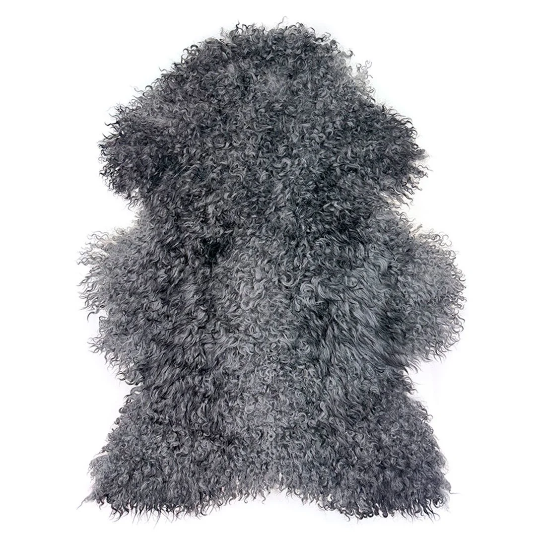 Eko gotländskt fårskinn – mjuka grå nyanser med naturligt djup