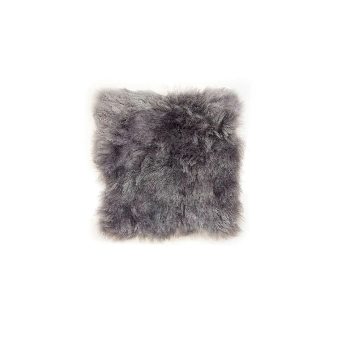 Isländsk Sittdyna Grå – Eco-garvad, 37 × 37 cm