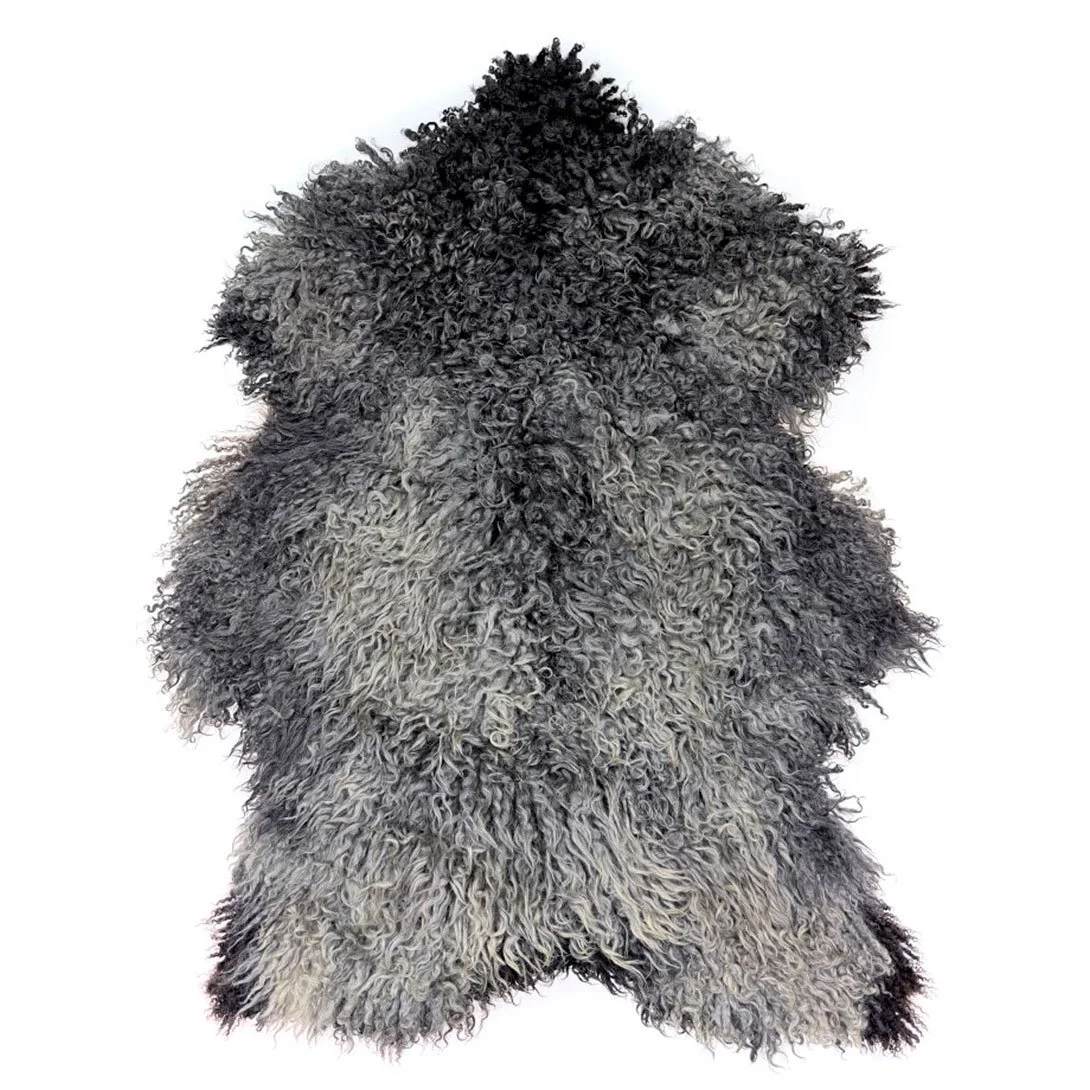 Eko gotländskt fårskinn – generös storlek med mjuka grå nyanser