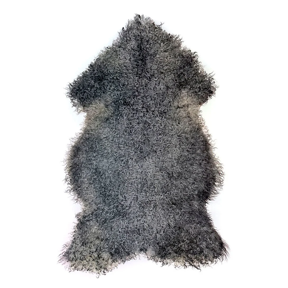 Eko gotländskt fårskinn – mjuka grå toner med naturligt djup