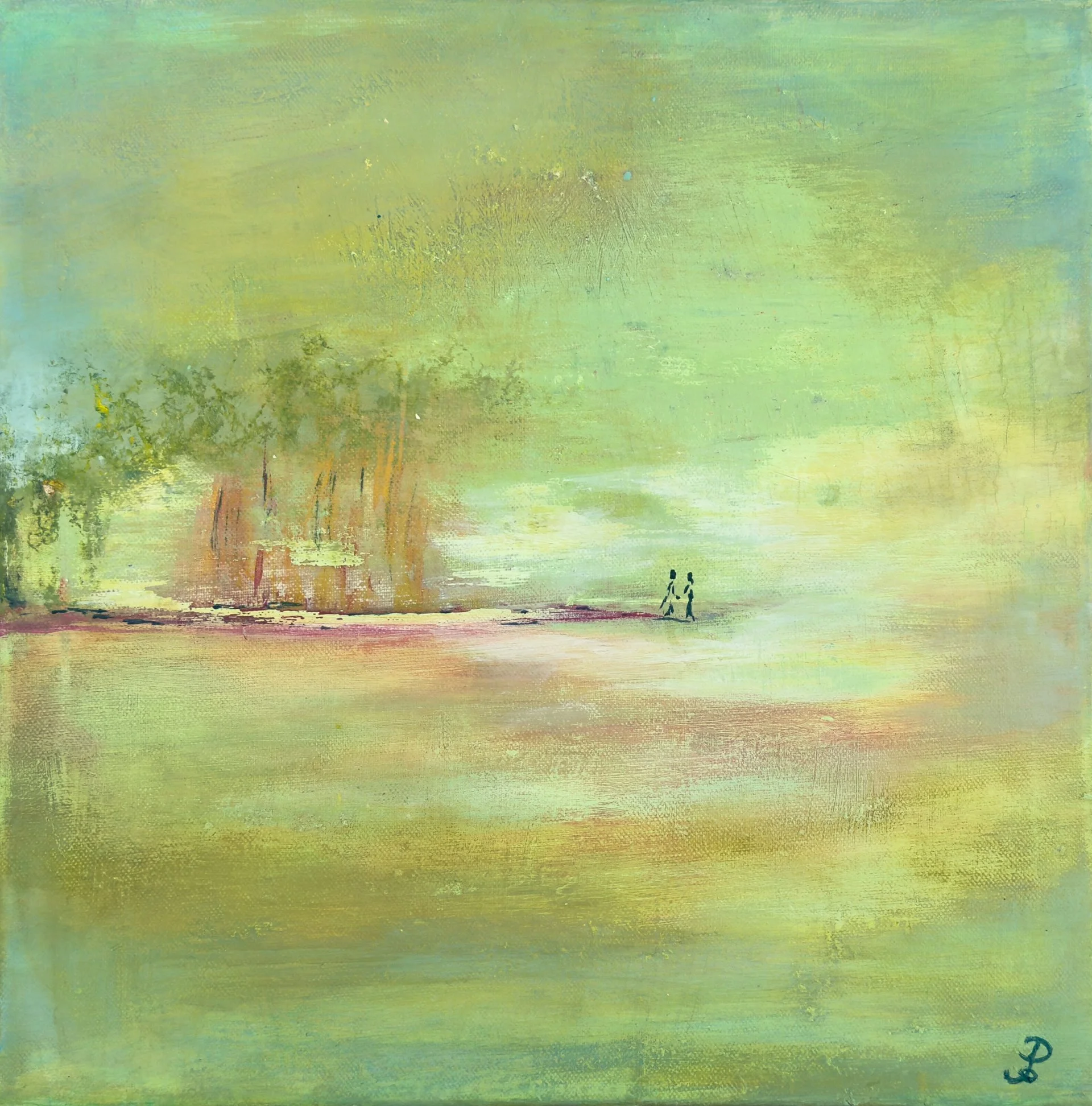 A la lisière . 2025 . 40x40cm