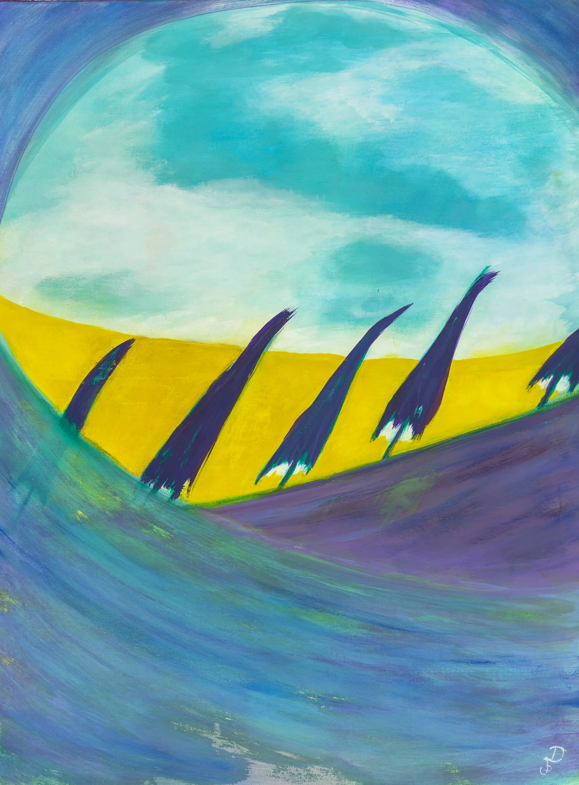 Zwischen den Meeren . 2024 . 80x60cm