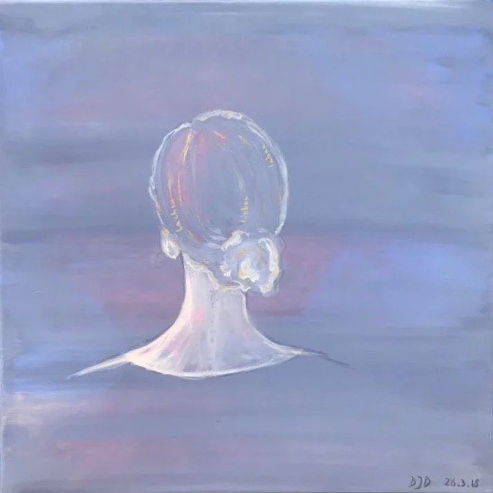"Regina" . 2018 . acrylic on canvas . 50x50cm . collection privée