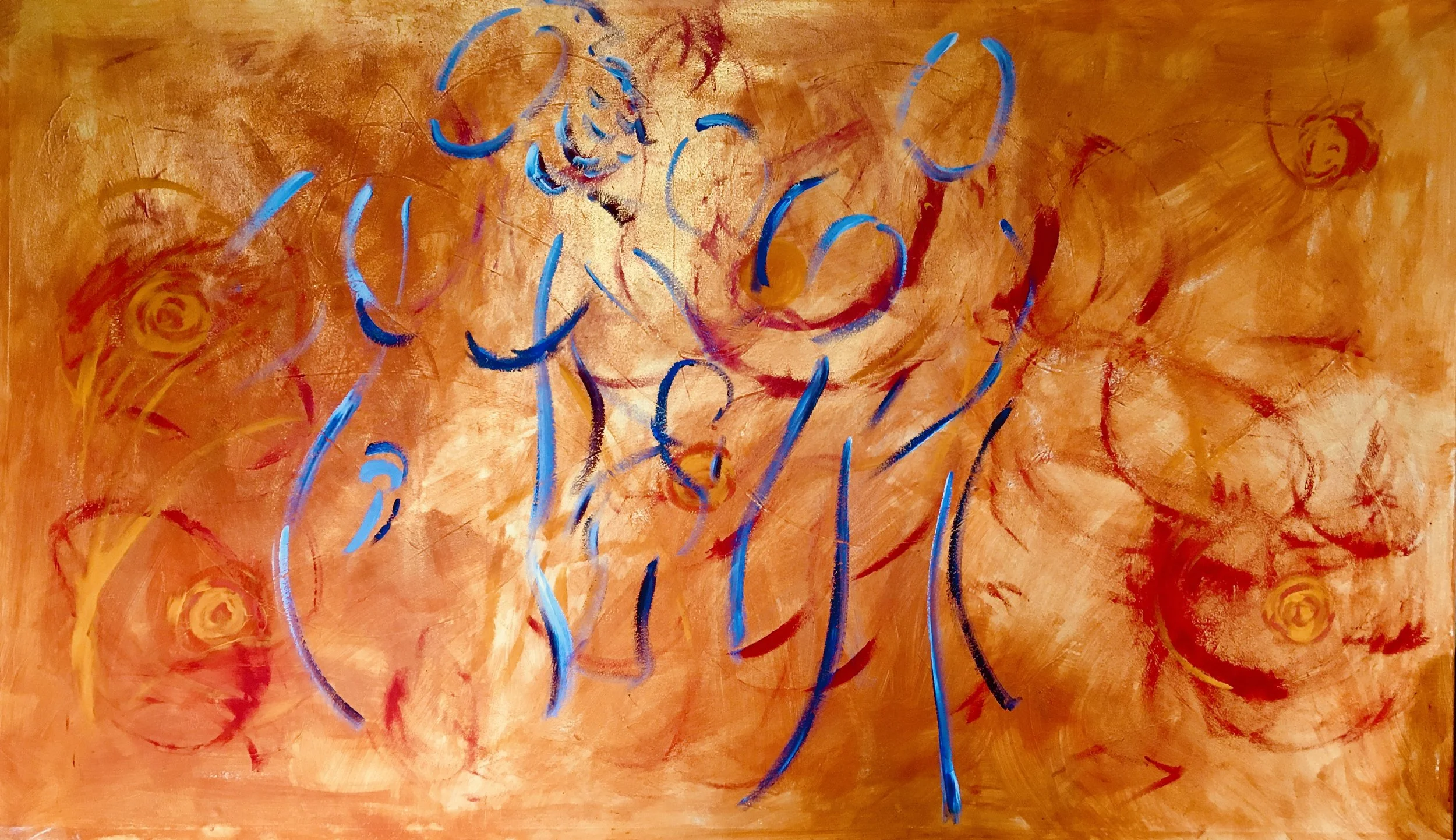 "Gloria . 2016 . acrylic on canvas . 140x220cm . collection privée