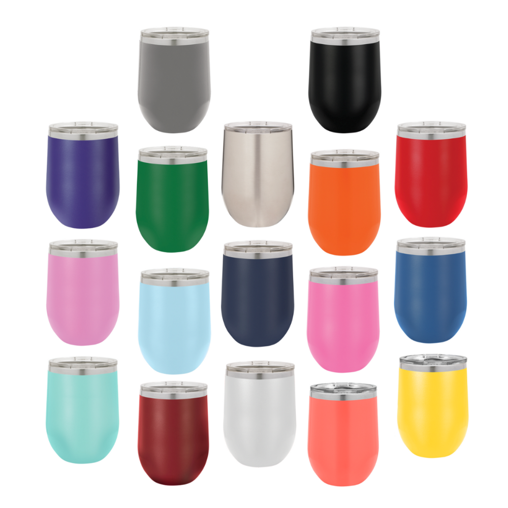12oz Wine Tumbler With Lid