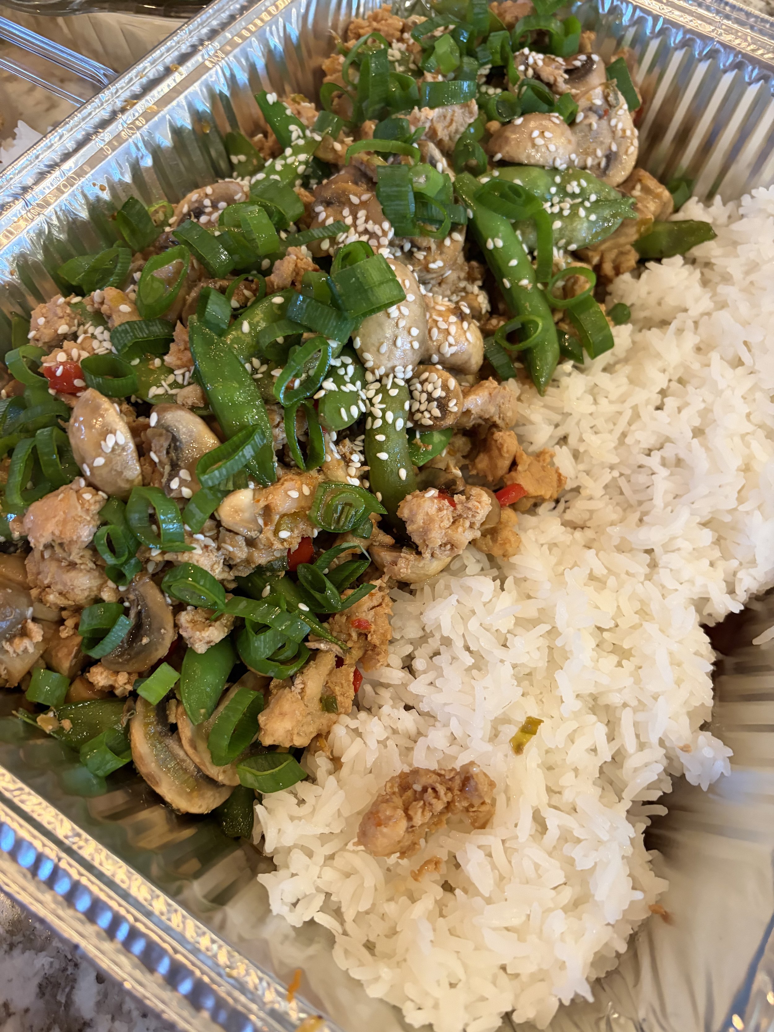 Sesame ground chicken