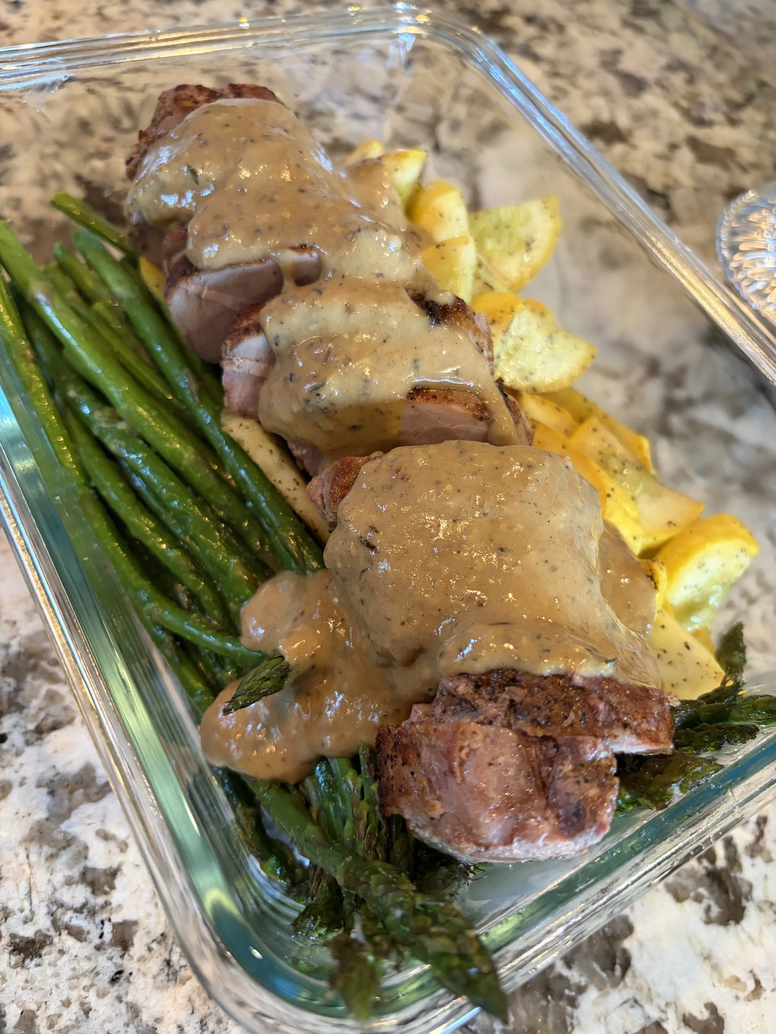Pork tenderloin and roasted veggies