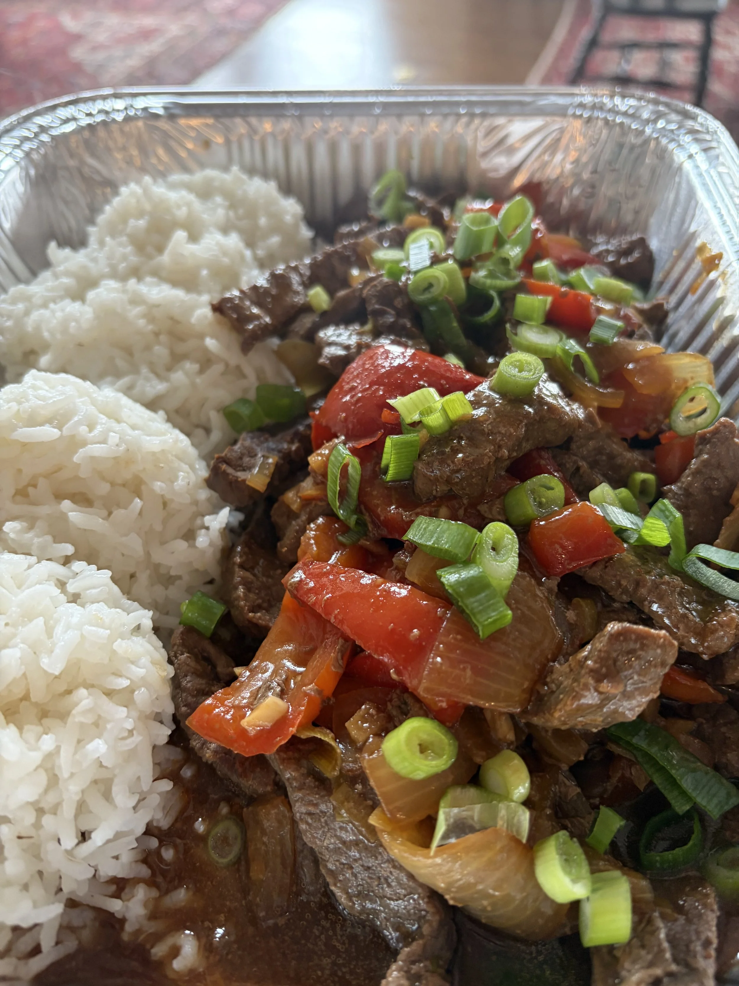 Pepper Steak and Rice