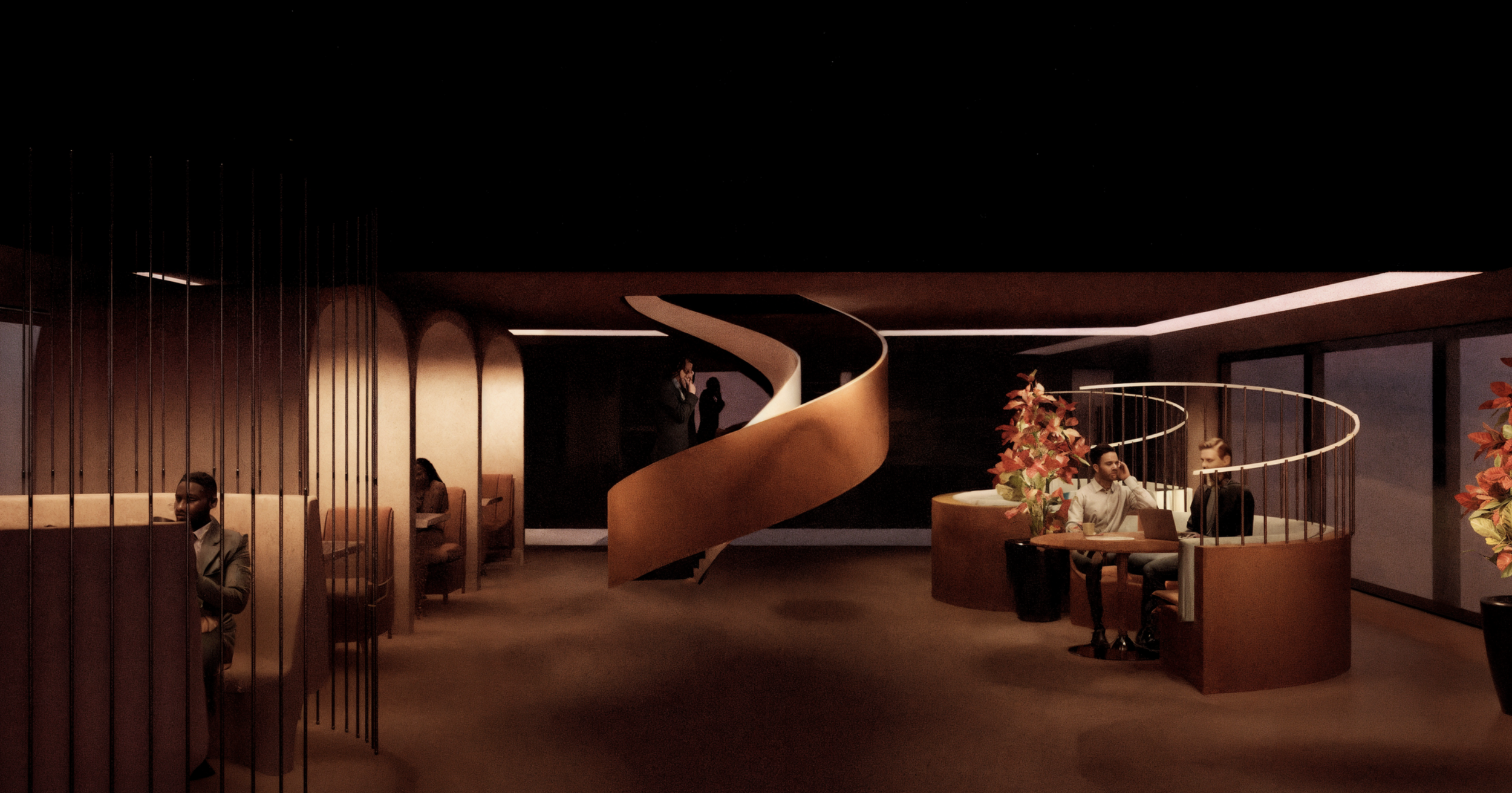 Executive deck, central view