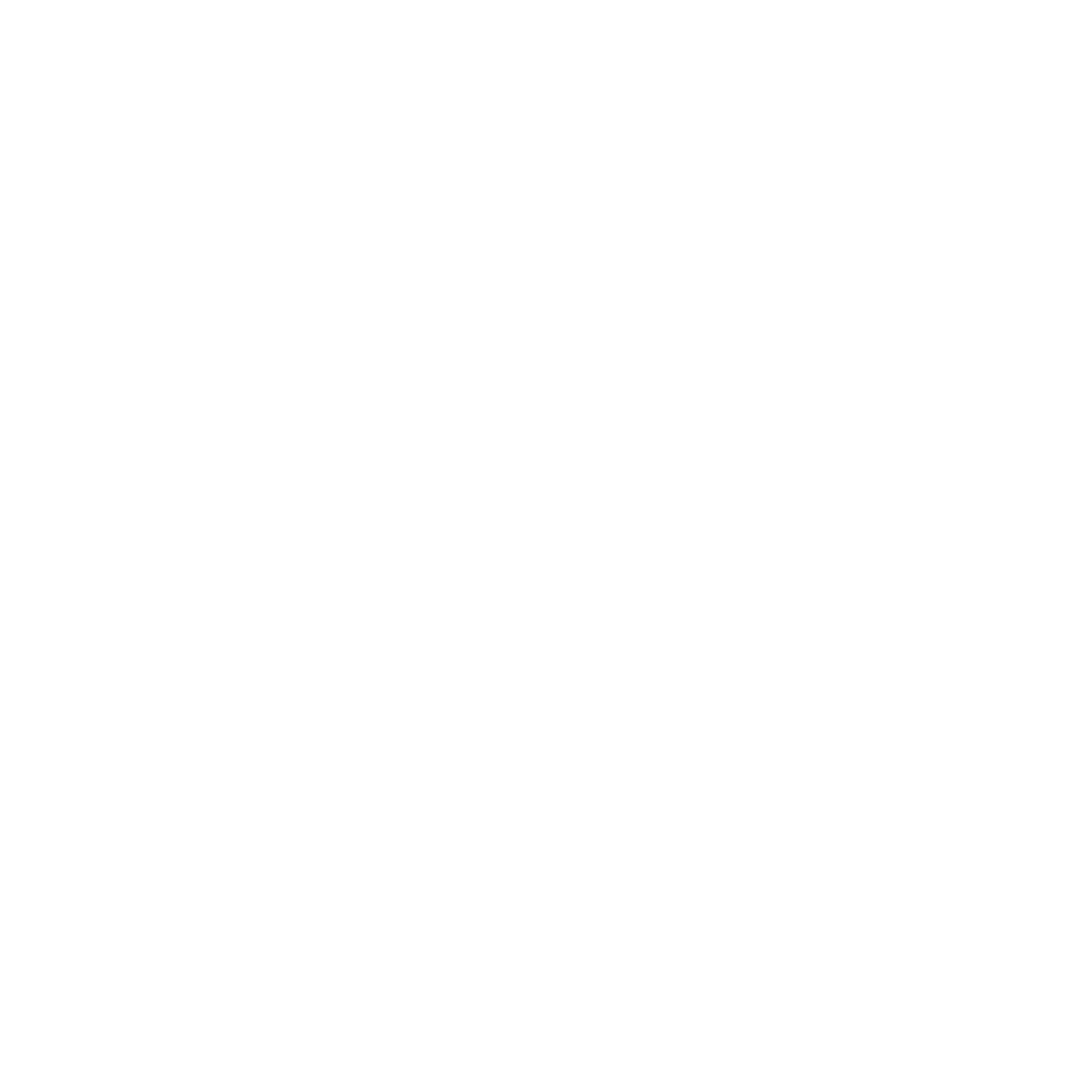 White navigation compass icon on a black background.