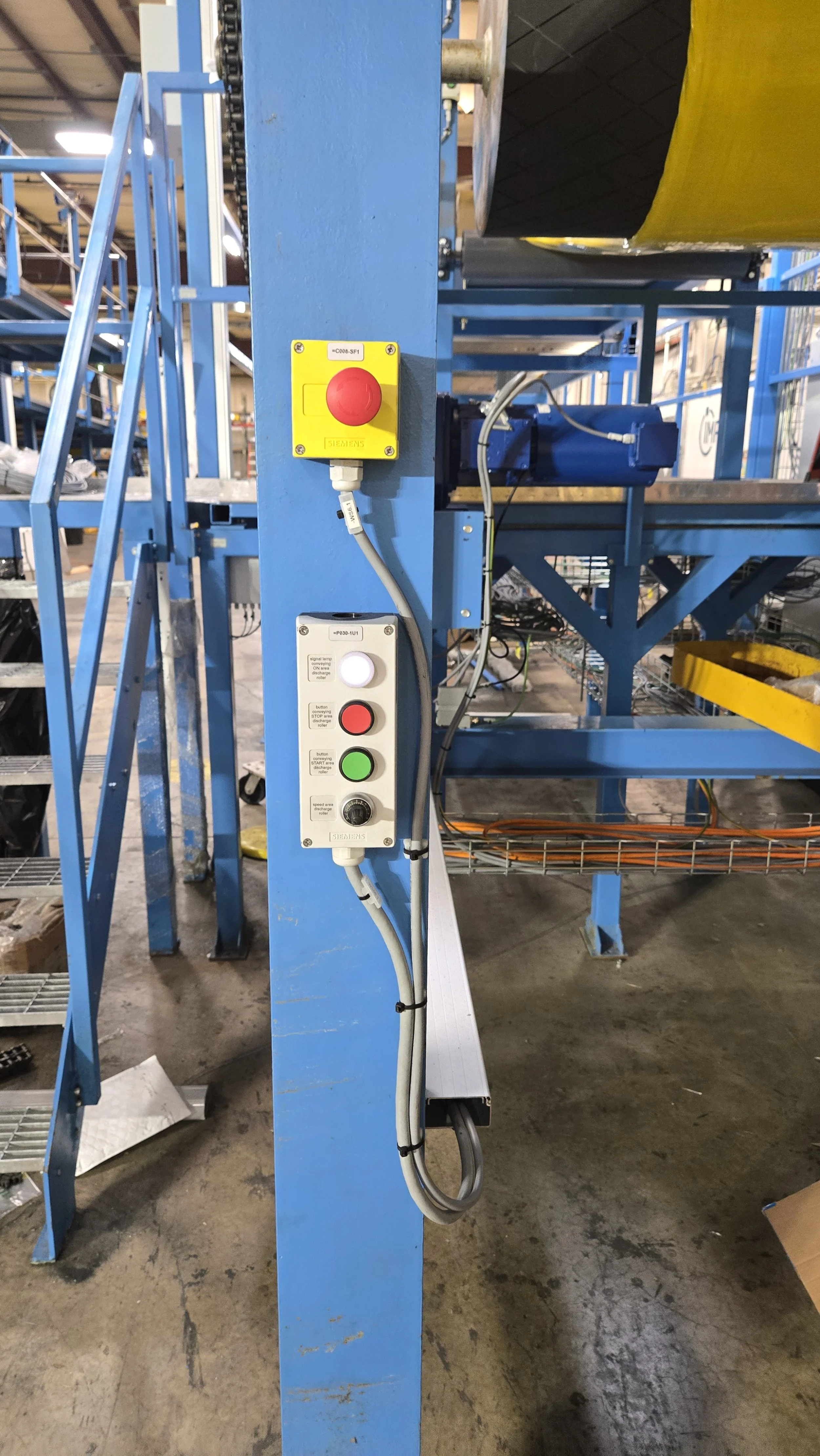 One of several E Stop and Start/Stop stations