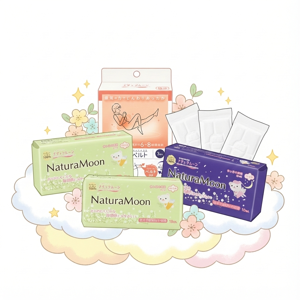 [In Stock 現貨] 經期暖呵護優惠套裝｜有機純棉衞生巾＋蒸氣暖腹腰帶超值組 Period Comfort Care Value Bundle – Organic Cotton Pads & Steam Warming Belly Belt