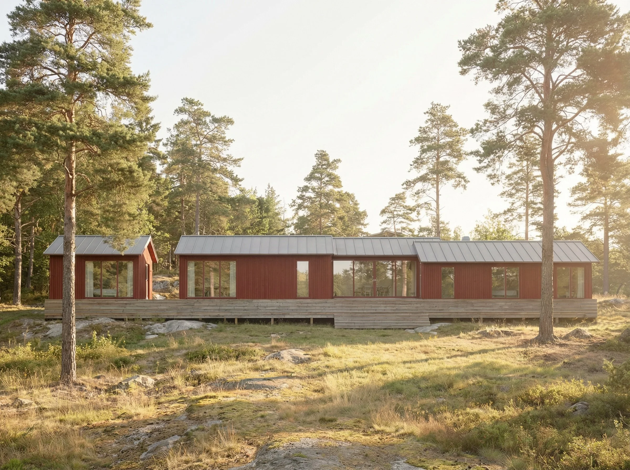 Faluröd länga, Stockholms skärgård