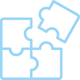 Four interconnected puzzle pieces, with one piece being separate from the others. The goal at Oasis of Hope Psychotherapy is to take a holistic approach, looking at all the pieces of you and how they impact your health.