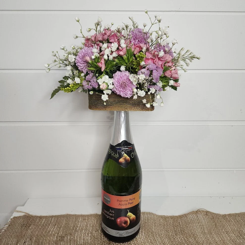 Wine Topper Bouquet/Centerpiece