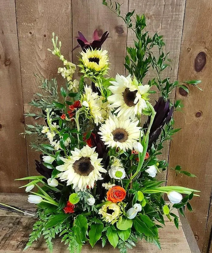 Pale Yellow Sunflower Grouping