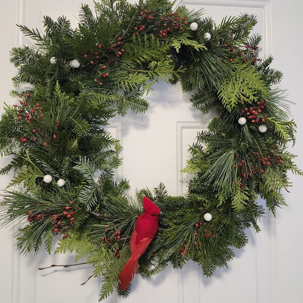 Cardinal Christmas weath