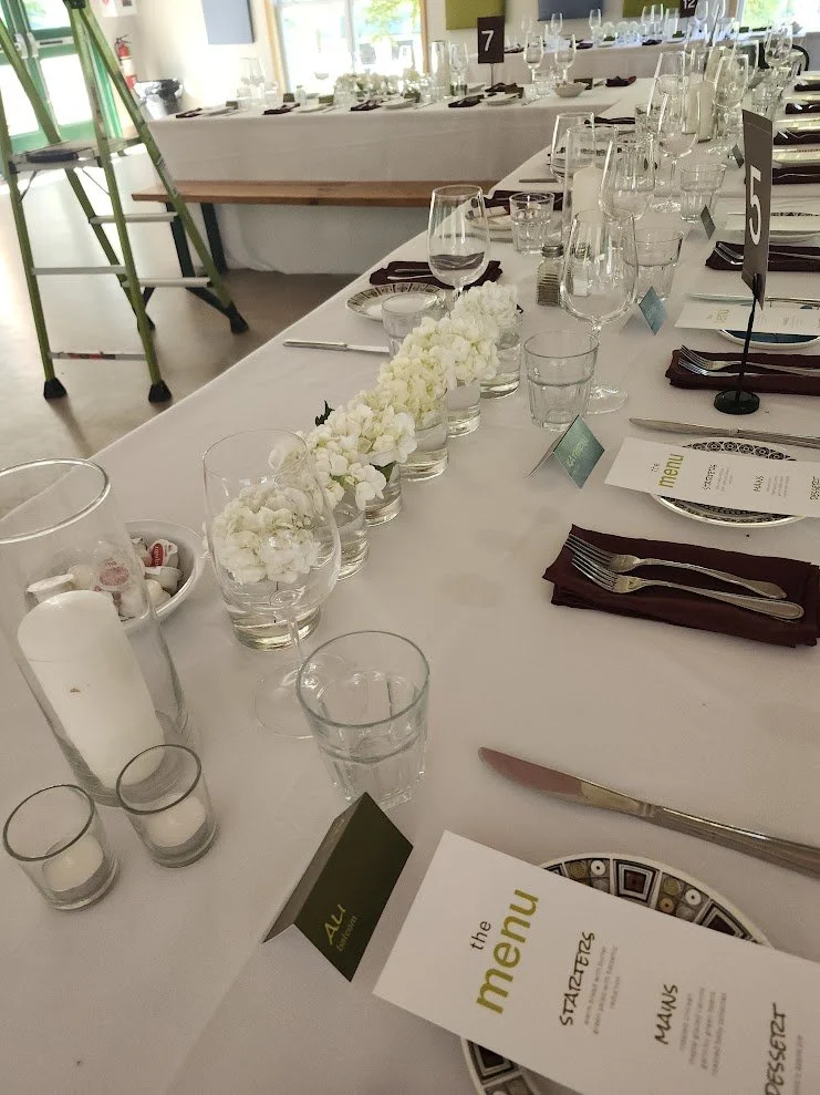 Camp Glenburn Table decor