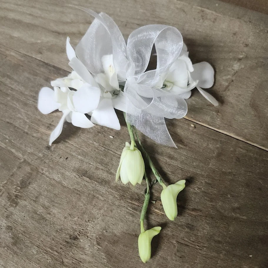 Mokara Orchid hairpiece