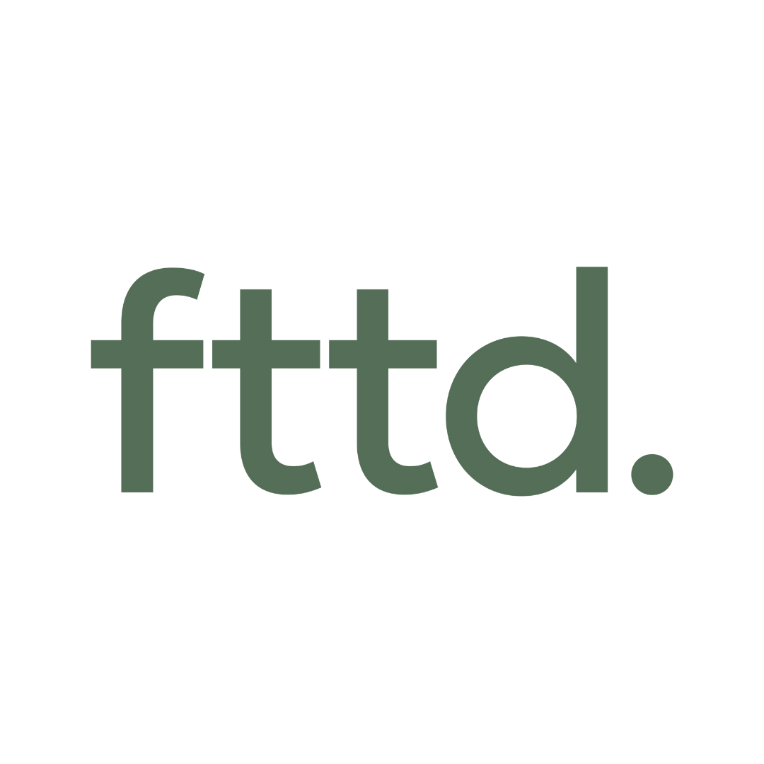 Text says 'f***ed' with a period at the end, in dark green letters on a black background.