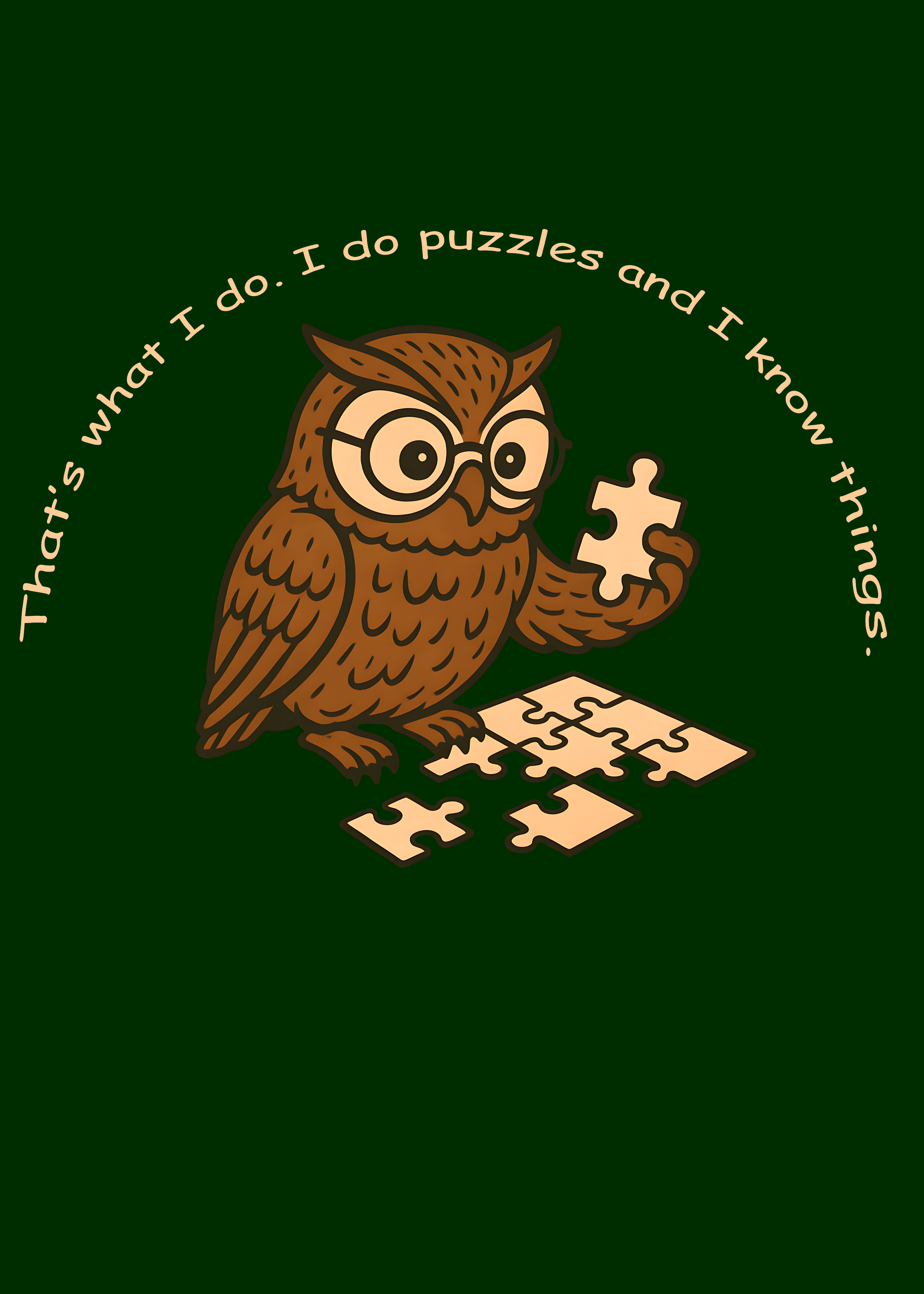 I puzzle and I know things tee