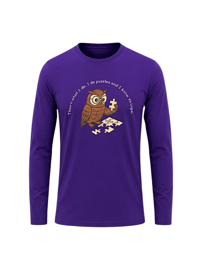 I puzzle and I know things tee - Long Sleeve
