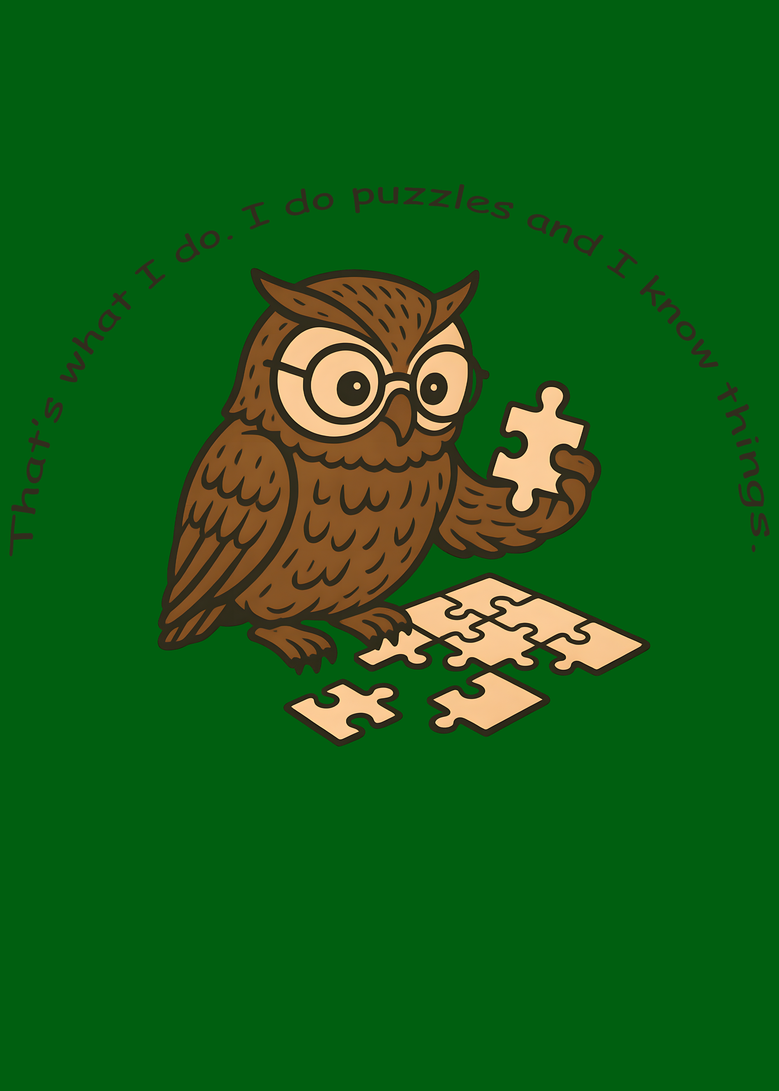 I puzzle and I know things tee