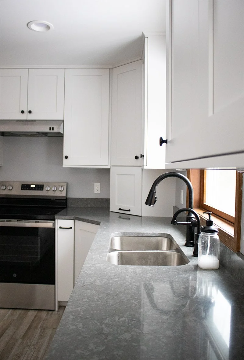 Monochromatic Farmhouse Kitchen