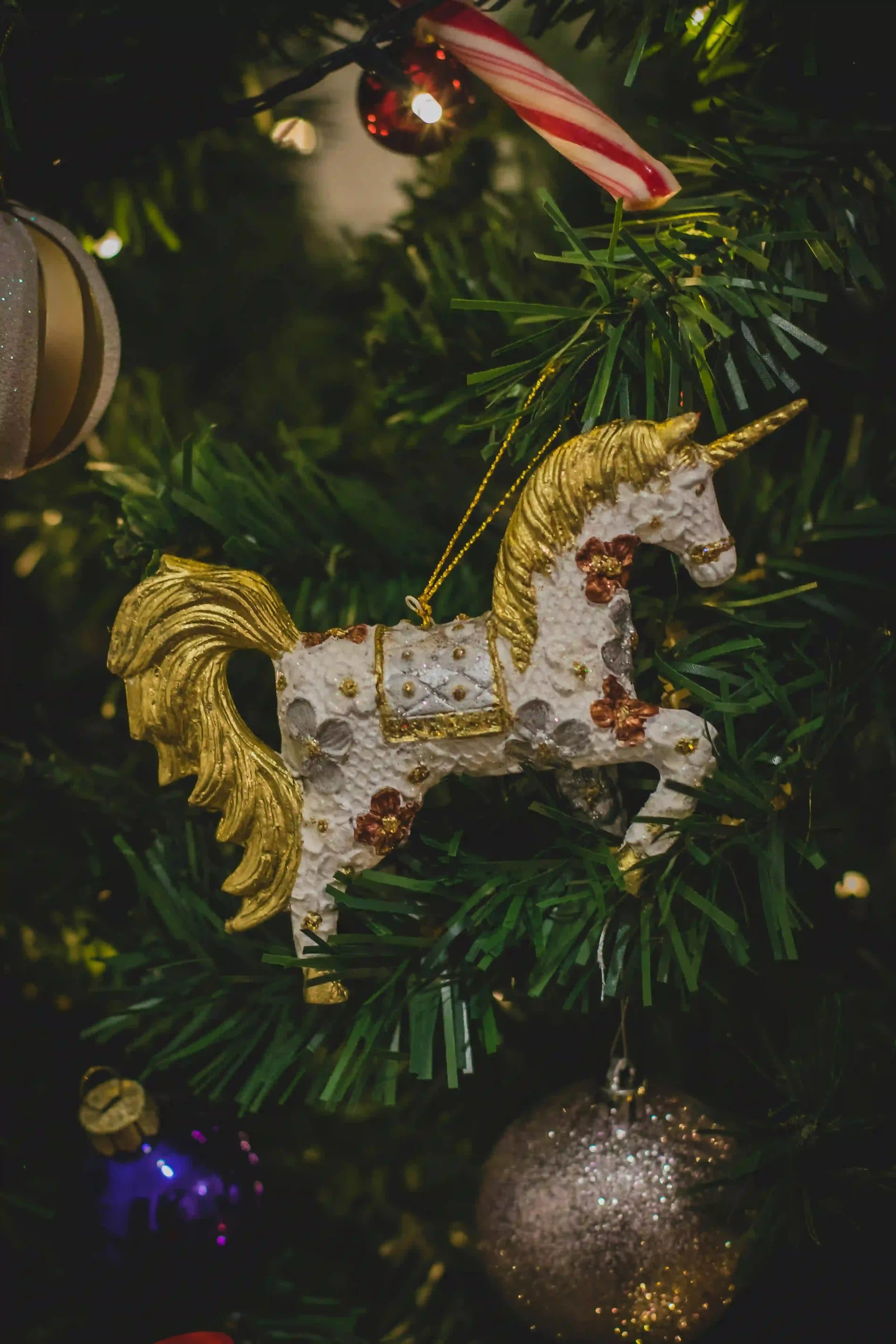 Licorne rose pailletée, version pop culture de l'emblème écossais