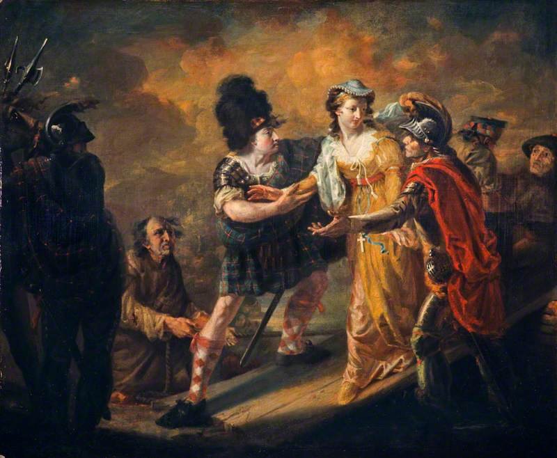 Marie Stuart s’échappant du château de Loch Leven, tableau de William Craig Shirreff