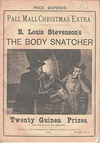 Couverture originale de The Body Snatcher de Robert Louis Stevenson, Pall Mall Christmas Extra, 1884
