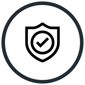 The image shows a black circle with a gray outline on a black background.