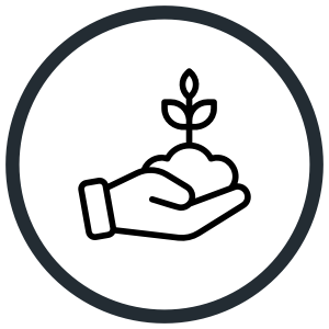 A black circle with a thin black border on a dark background.