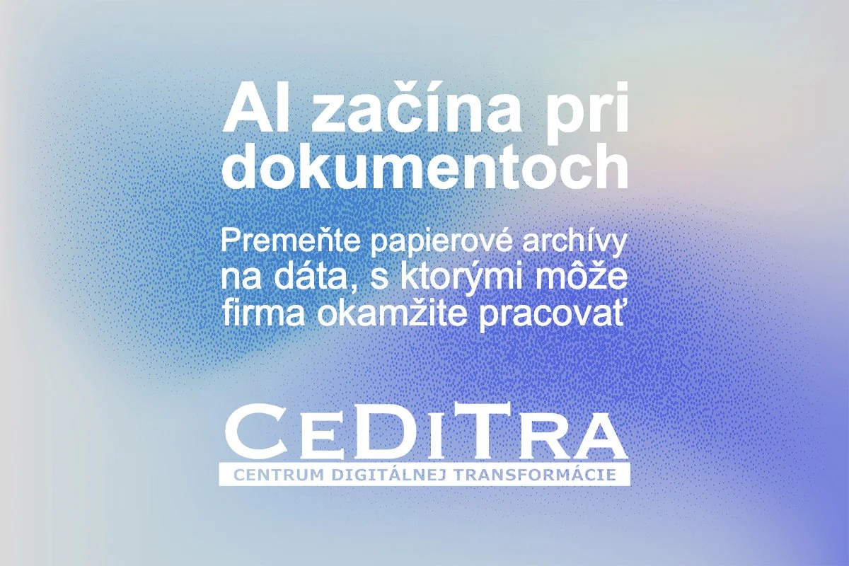 CeDiTra v denníku Korzár: Meníme papierové archívy na dáta, s ktorými môžu organizácie okamžite pracovať