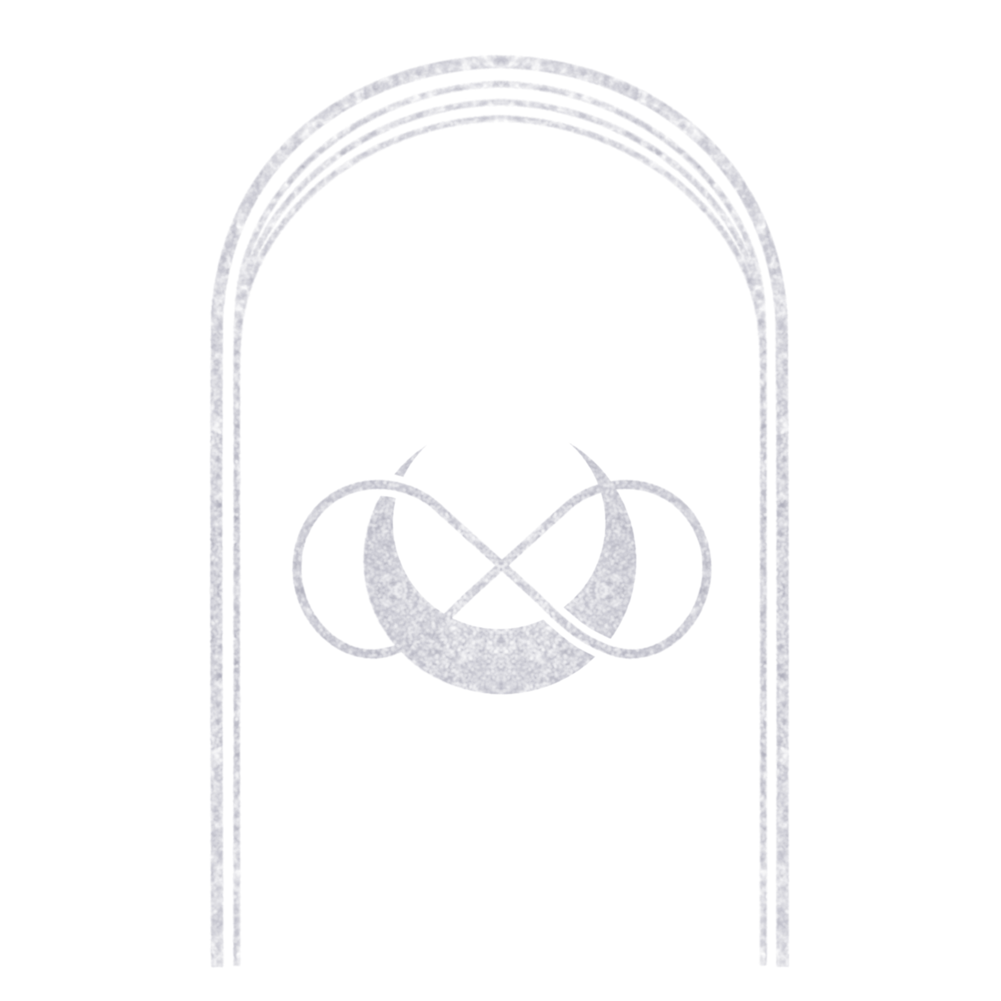 Close-up of an ornate chandelier hanging inside a building with arched doorway.