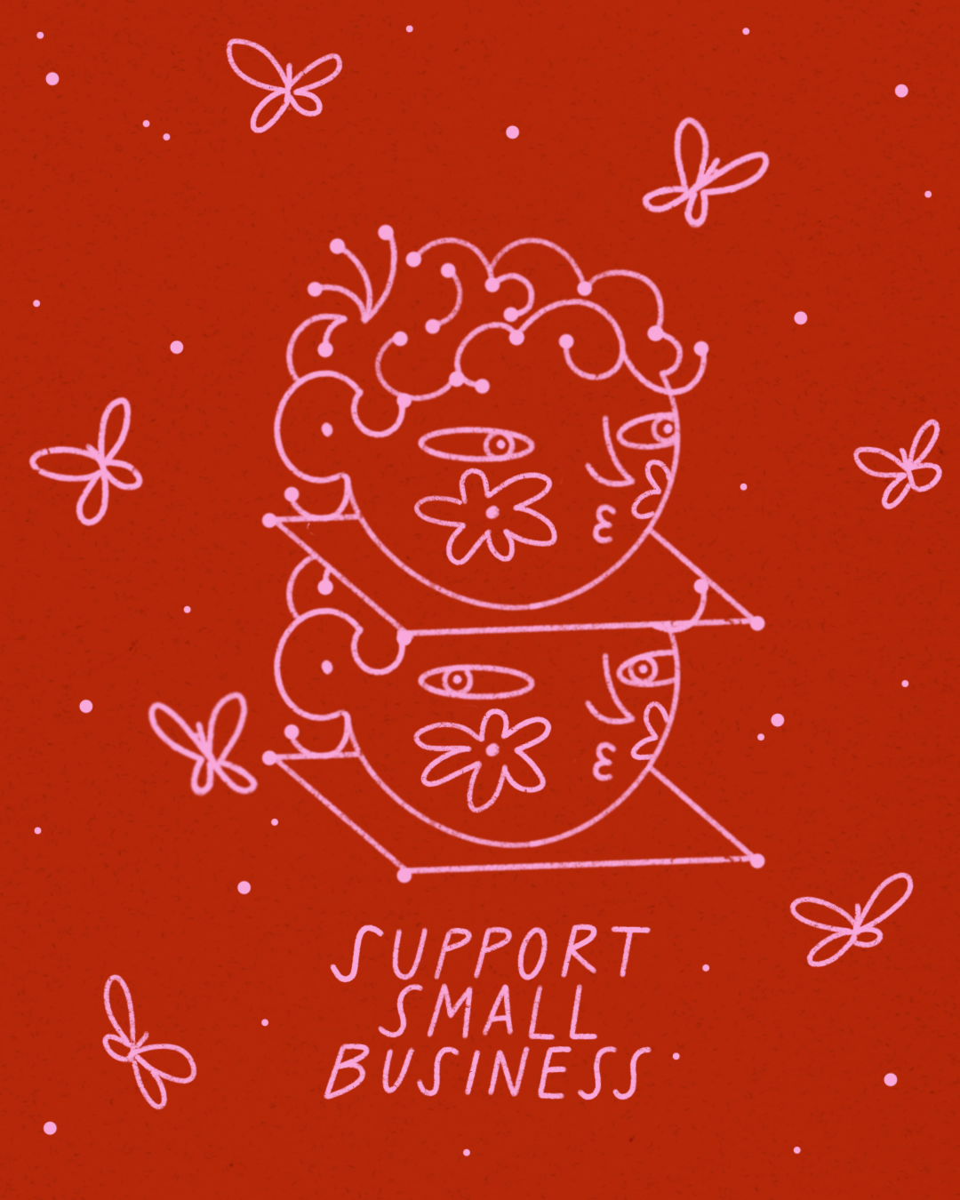 support small business- red digital illustration.png