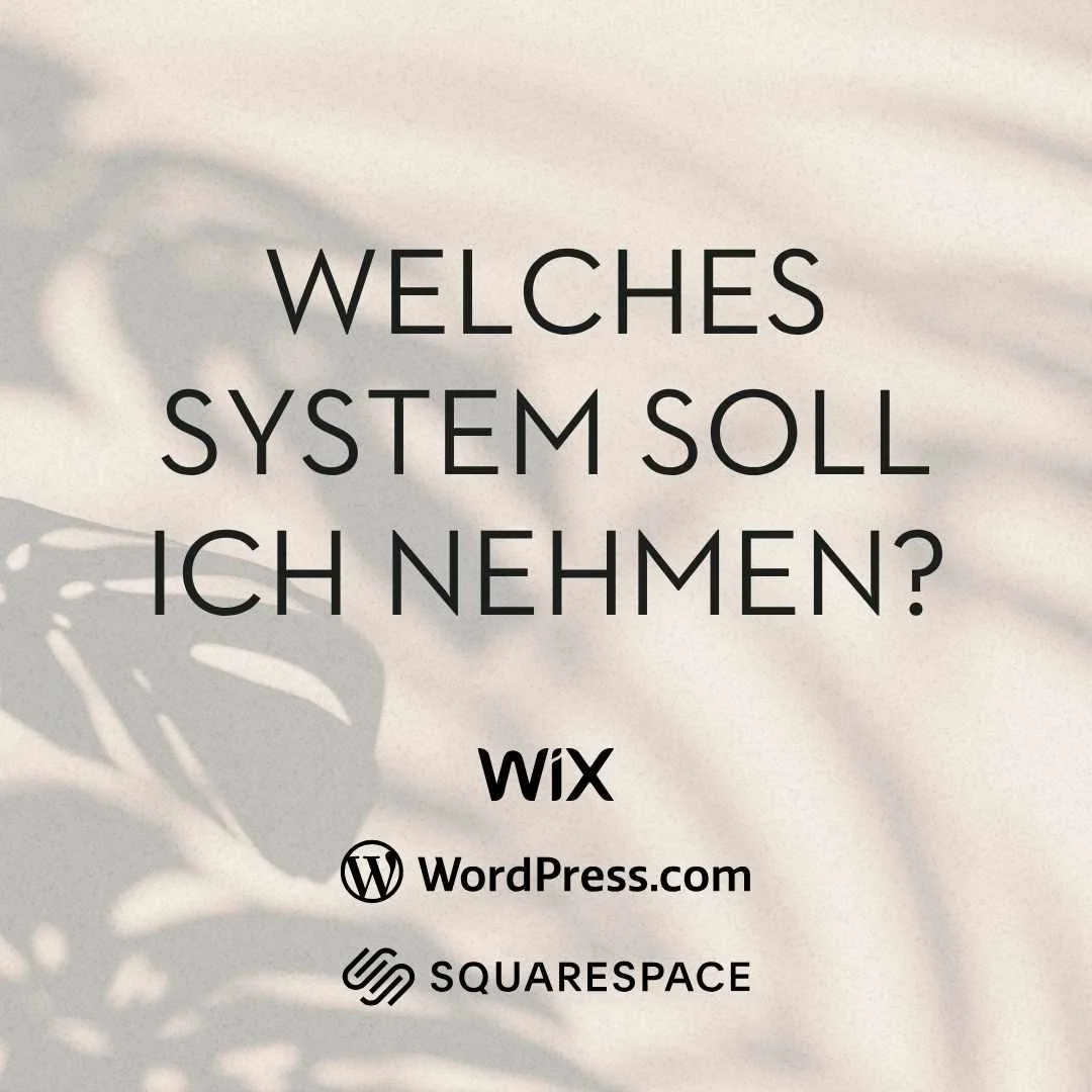 Squarespace, WordPress oder Wix? Die beste Lösung für Coaches, Heilpraktiker und Therapeuten