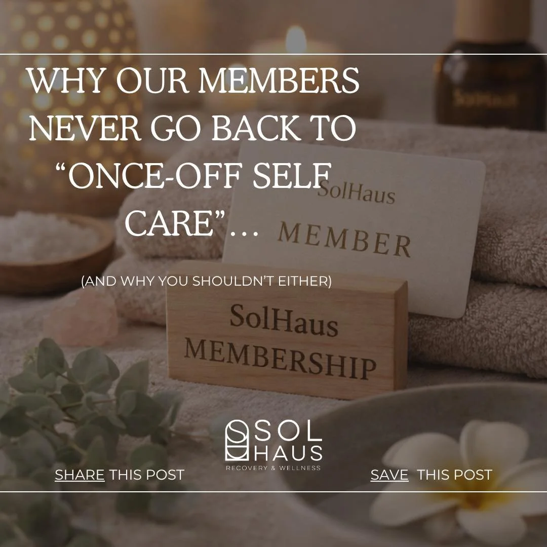 Most people don&rsquo;t have a self-care problem&hellip;
They have a consistency problem.

They wait until they&rsquo;re:
❌ Burnt out
❌ In pain
❌ Completely exhausted

Then they book one session&hellip; feel better&hellip;
&hellip;and repeat the cycl