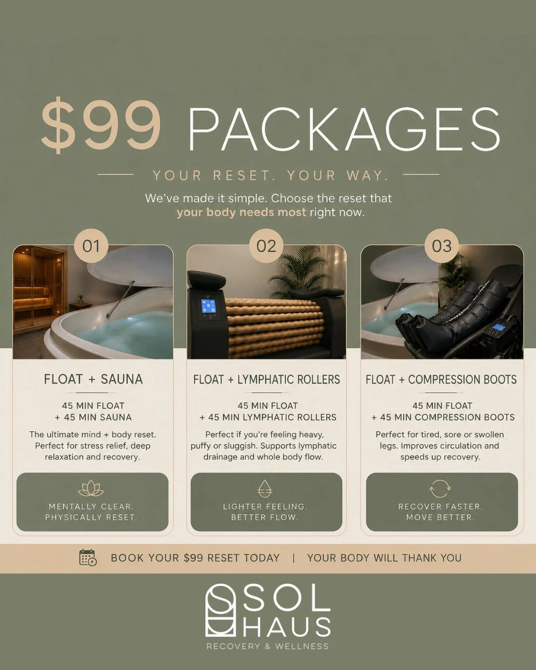 &ldquo;What should I book?&rdquo;
&ldquo;What do I actually need?&rdquo;
&ldquo;Where do I even start?&rdquo;

We hear this all the time.

That&rsquo;s exactly why we created our $99 reset packages.

You don&rsquo;t need to understand every service.
