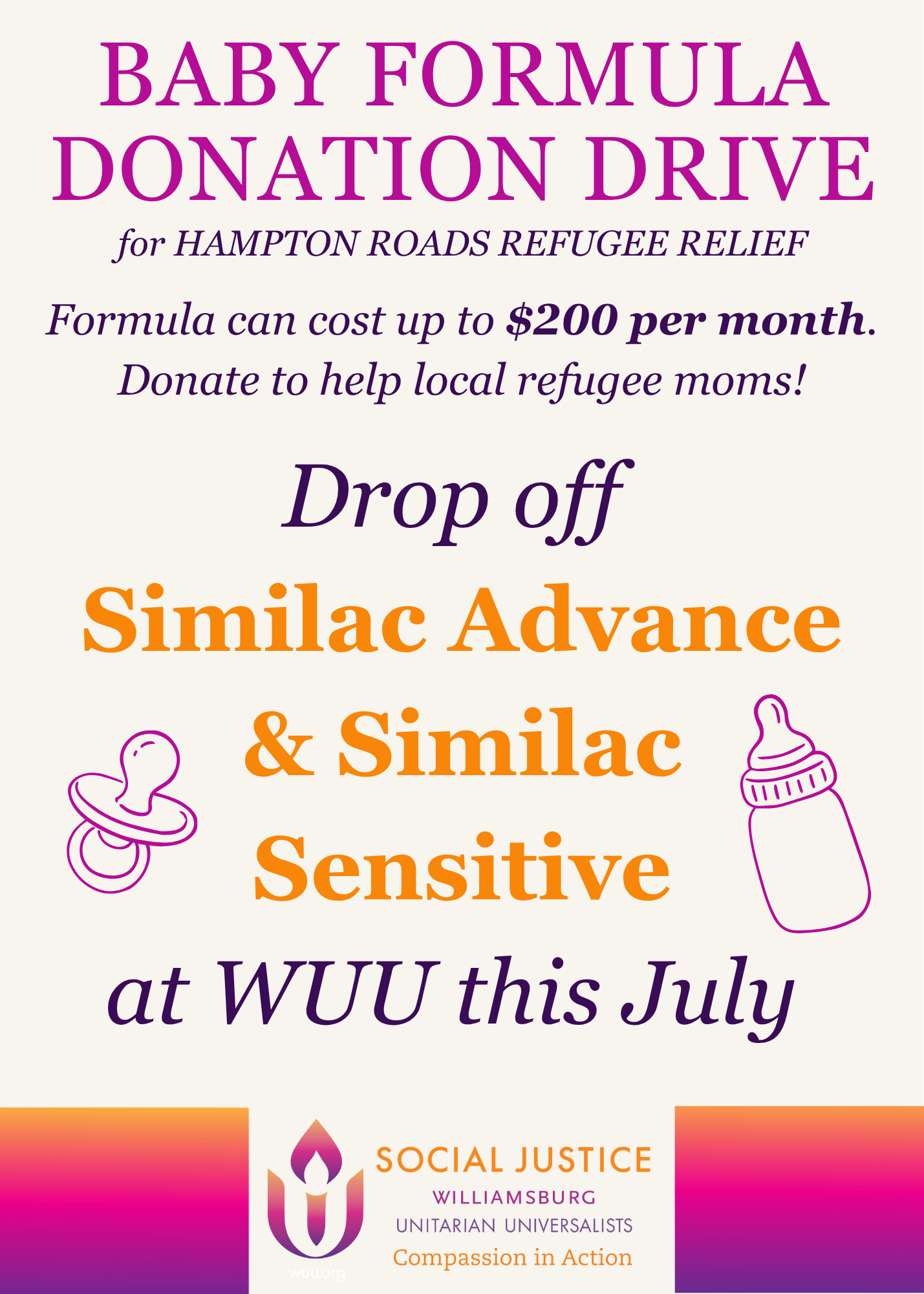 Baby Formula Donation Drive